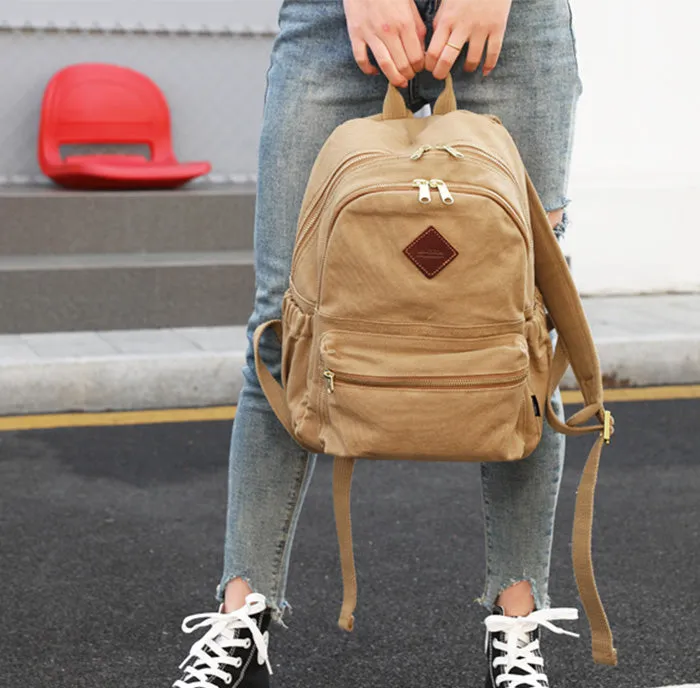 Womens Canvas Rucksack Purse Cute Backpacks For Women