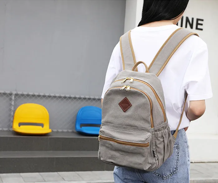 Womens Canvas Rucksack Purse Cute Backpacks For Women