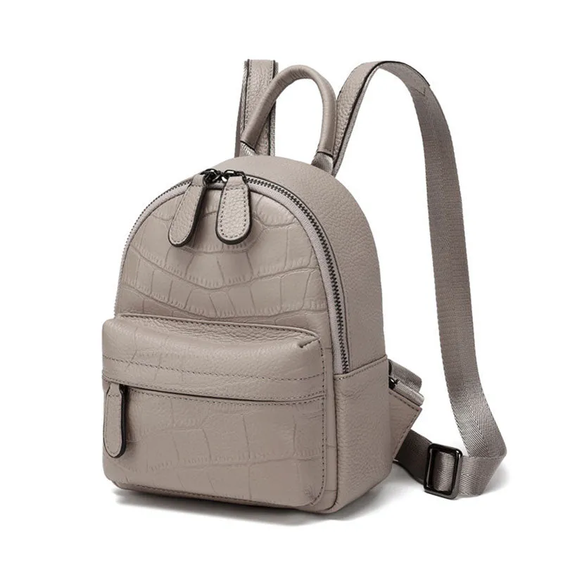 Women's Mini Leather Backpack Purse
