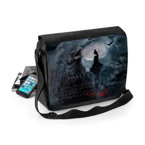 WSH - Raven's Cry  - Messenger Bag featuring artwork by Dark Gothic