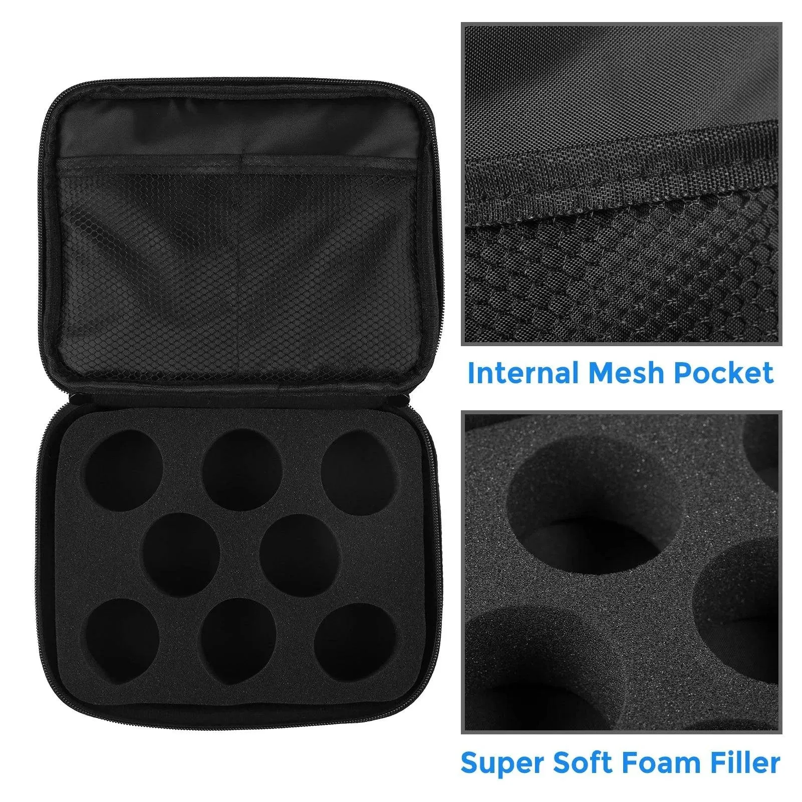 Yoyo Ball Holder Storage Bag Shock-absorbing Yo Yo Protective Bag Case for 8 Yoyo Balls and Accessories