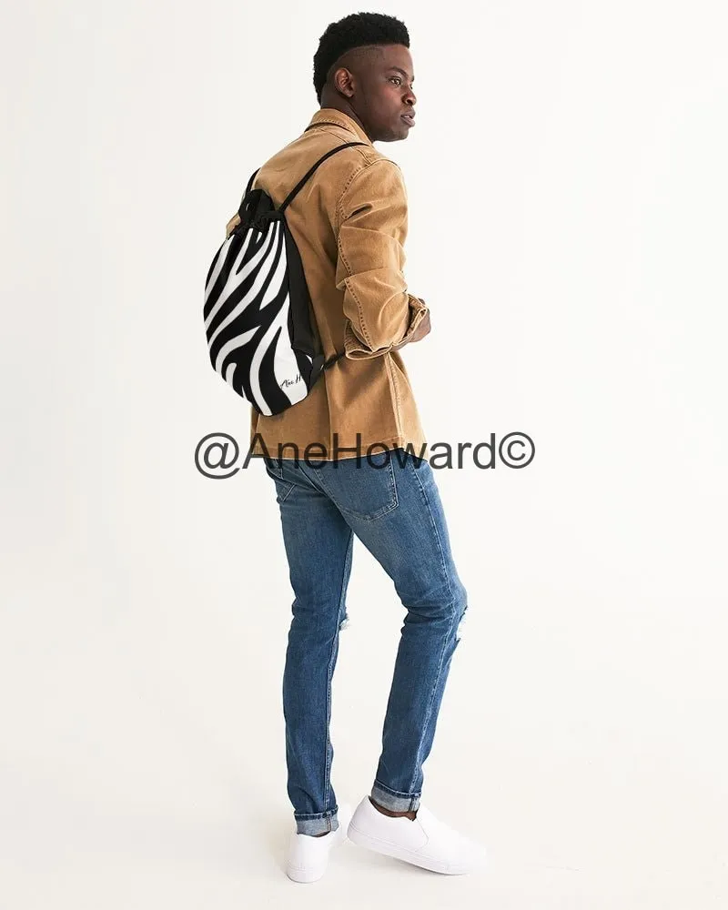 Zebra Signed Canvas Drawstring Bag